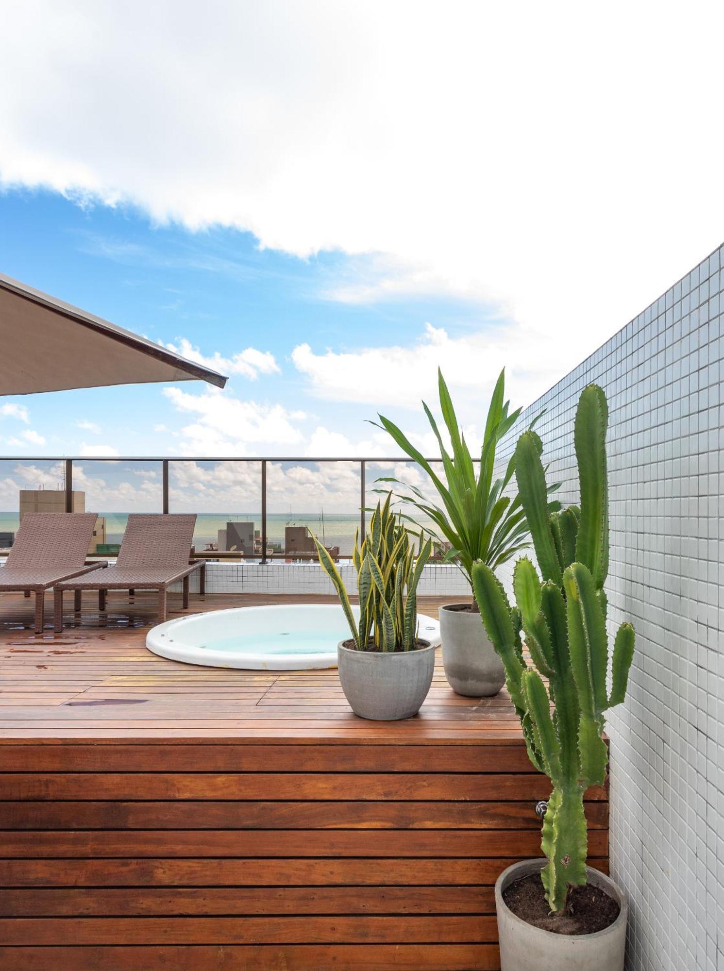 João PessoaCobertura Com Jacuzzi E Deslumbrante Vista Marアパートメント エクステリア 写真